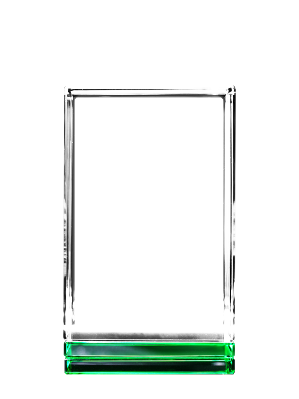 Green 3D Crystal Skirt Portrait